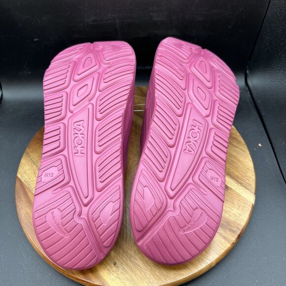 Hoka Men\'s Size 12 Ora Recovery 3 Beet Root Purple Comfort Slide Sandal Shoes main image 4